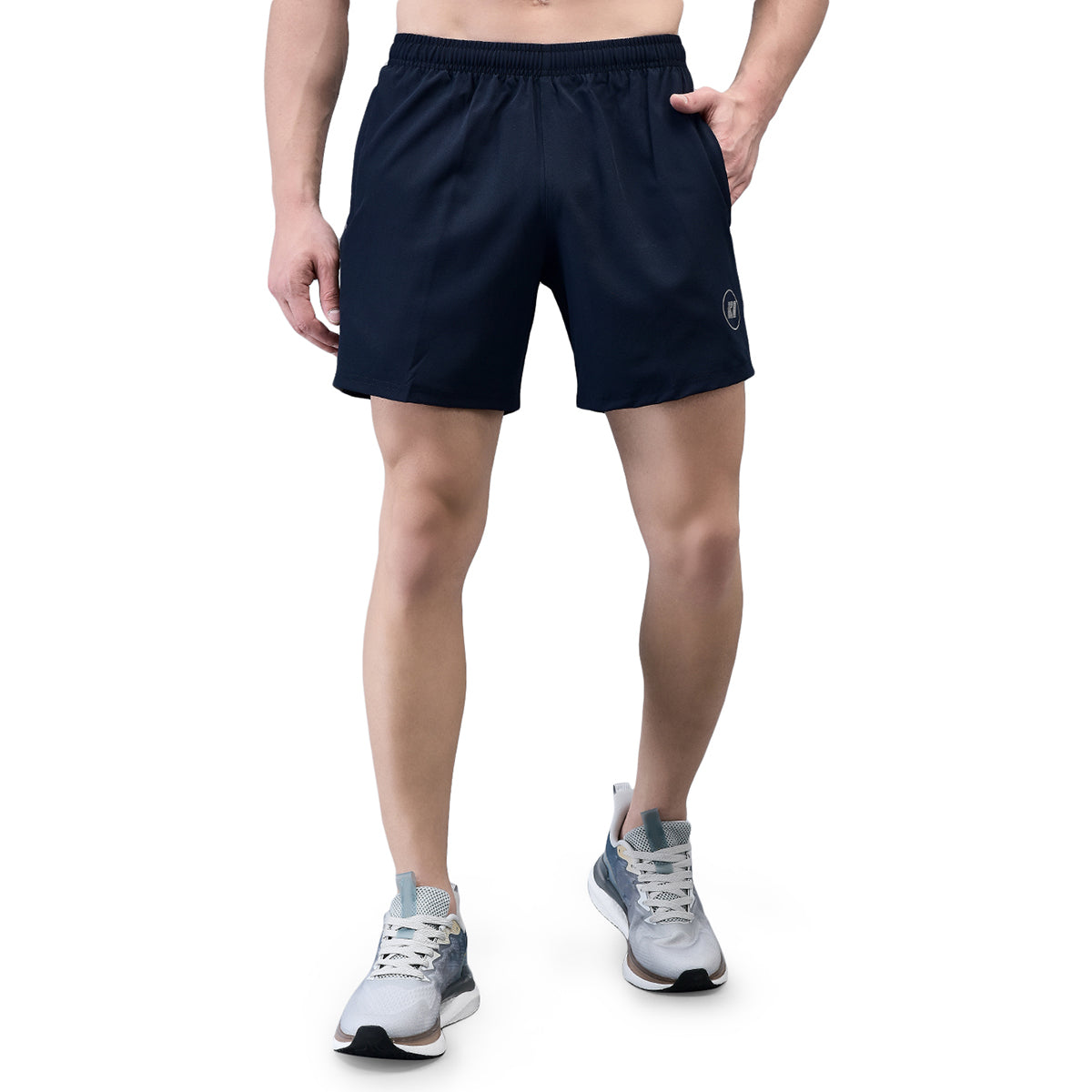 KI Elite Navy With Side Stripes Training Shorts - Performance Gear for Professional Athletes - KI Sports