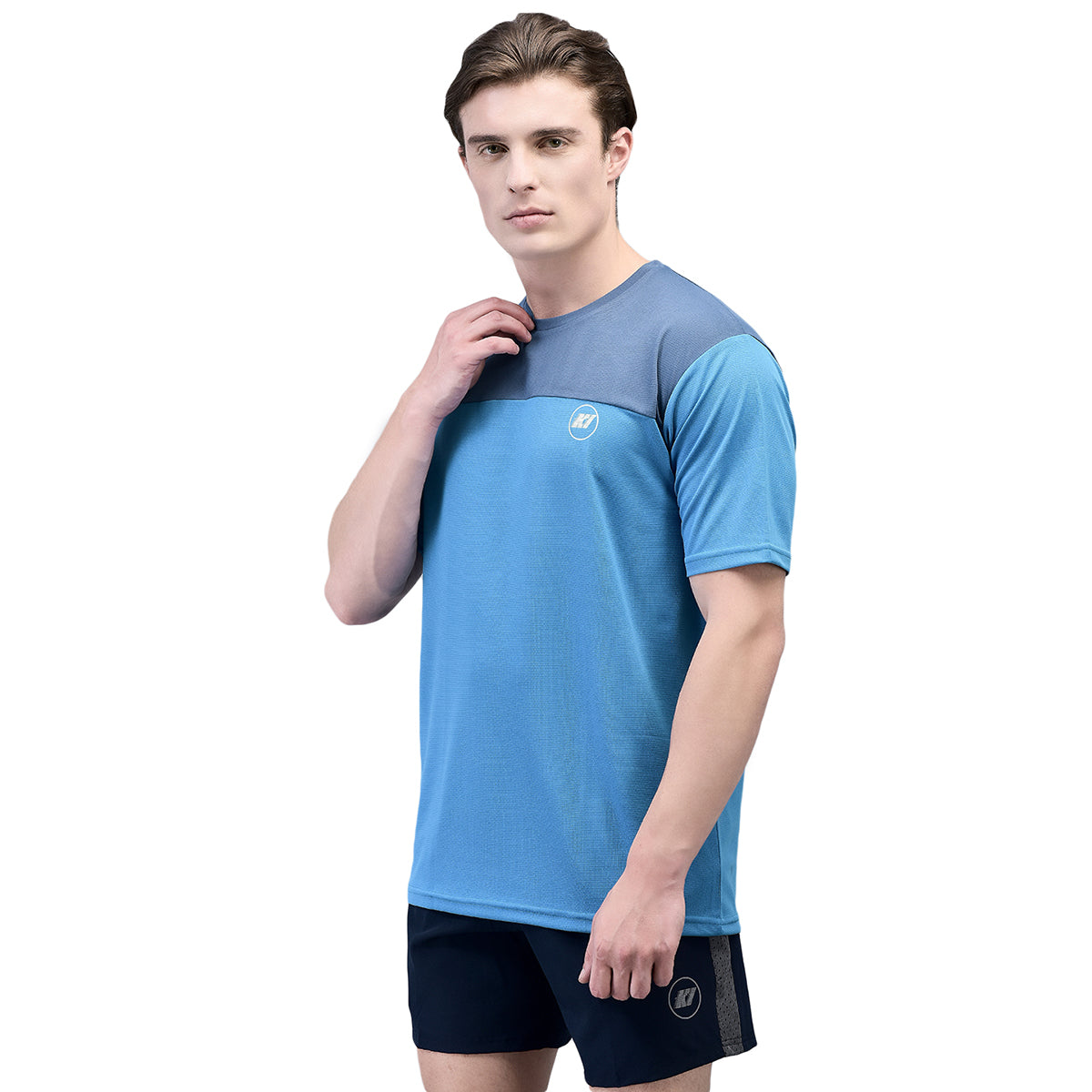 KI Dry Fit Pastel Blue Active Wear T-Shirts - Performance Gear for Gym Enthusiasts and Outdoor Athletes - KI Sports