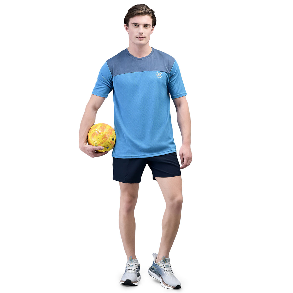 KI Dry Fit Pastel Blue Active Wear T-Shirts - Performance Gear for Gym Enthusiasts and Outdoor Athletes - KI Sports