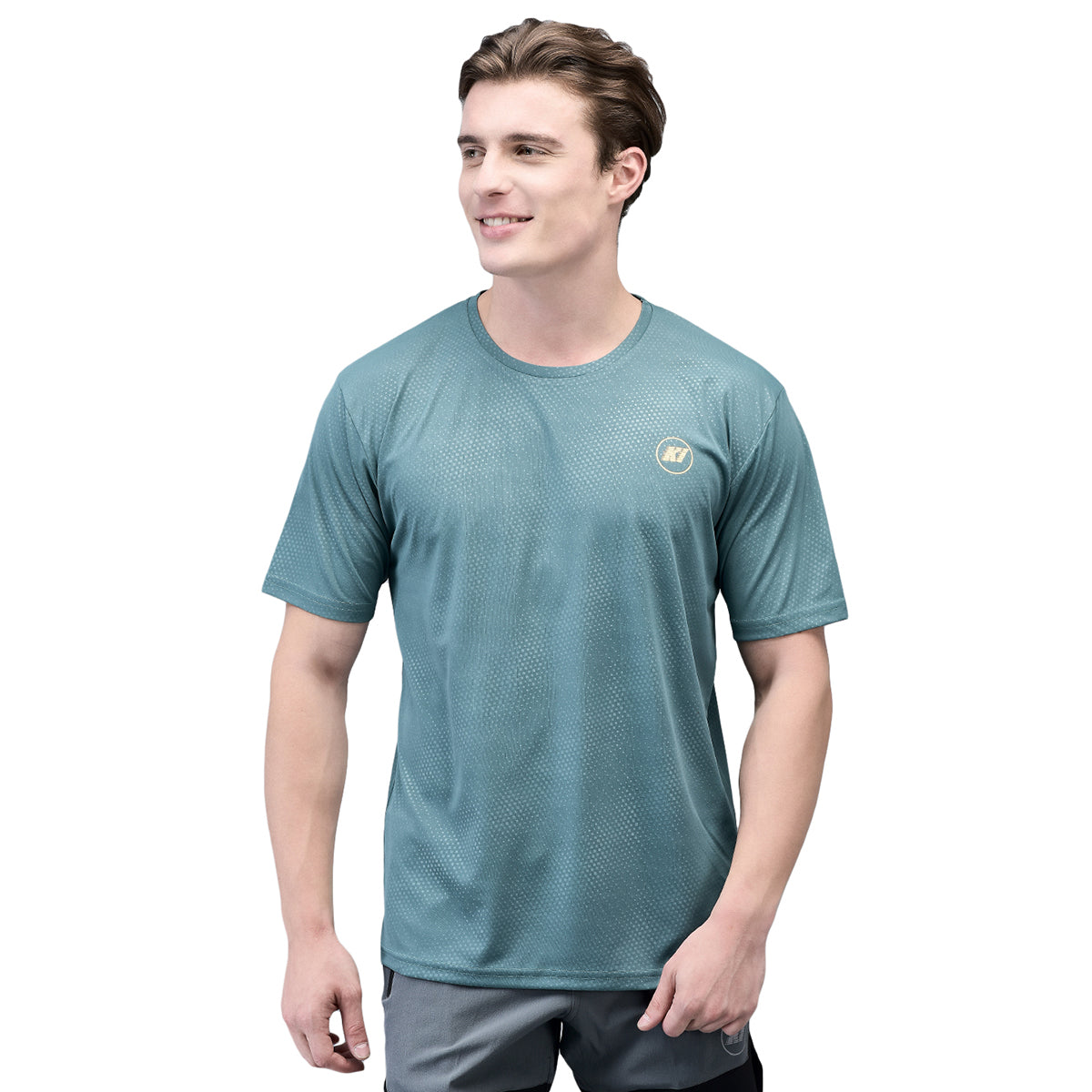 KI Dry Fit Tealdots Active Wear T-Shirts - Performance Gear for Gym Enthusiasts and Outdoor Athletes - KI Sports