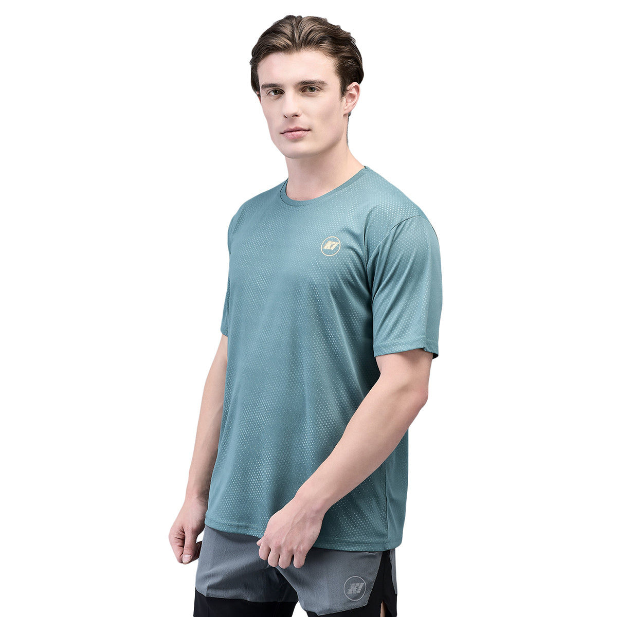 KI Dry Fit Tealdots Active Wear T-Shirts - Performance Gear for Gym Enthusiasts and Outdoor Athletes - KI Sports