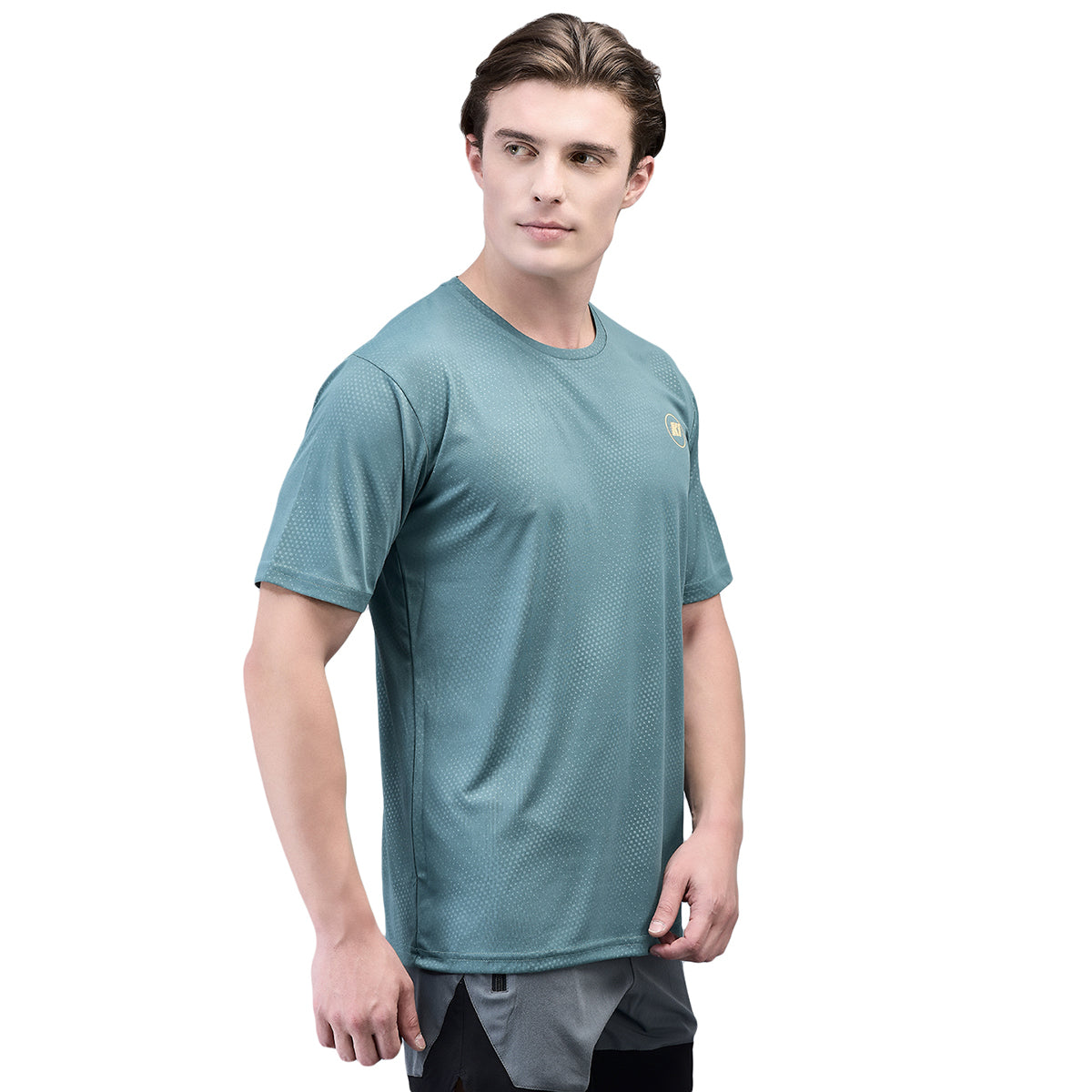 KI Dry Fit Tealdots Active Wear T-Shirts - Performance Gear for Gym Enthusiasts and Outdoor Athletes - KI Sports