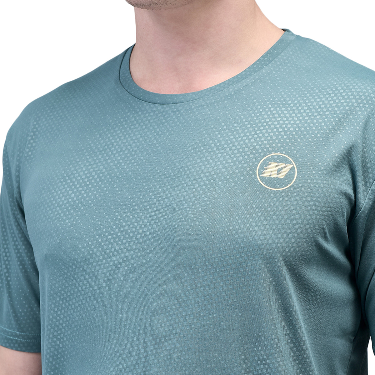 KI Dry Fit Tealdots Active Wear T-Shirts - Performance Gear for Gym Enthusiasts and Outdoor Athletes - KI Sports