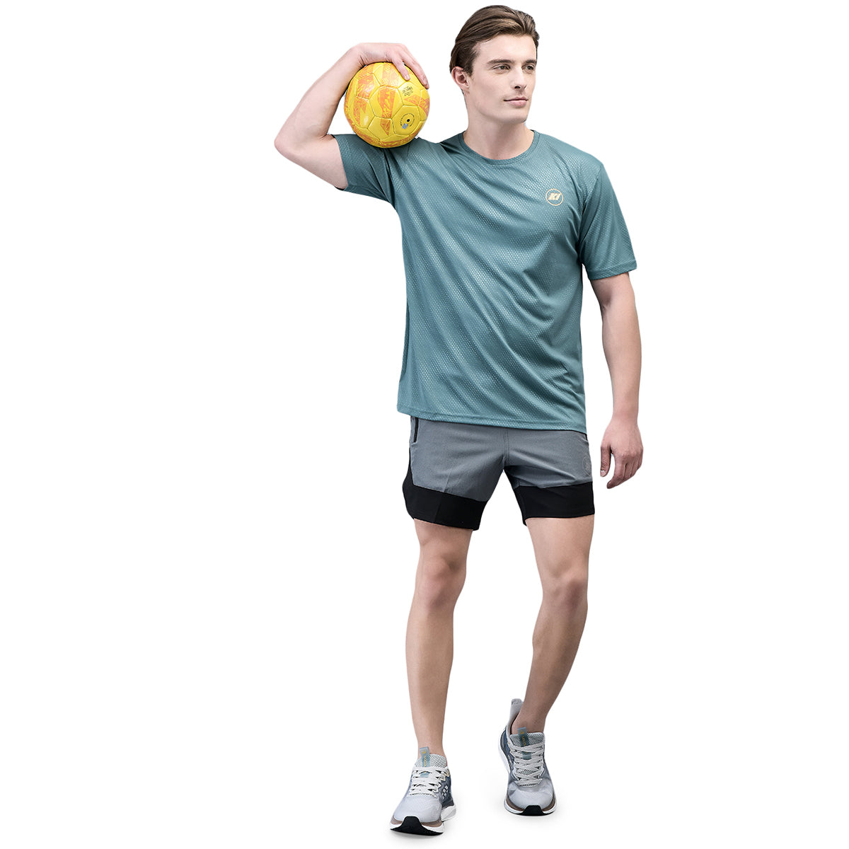 KI Dry Fit Tealdots Active Wear T-Shirts - Performance Gear for Gym Enthusiasts and Outdoor Athletes - KI Sports