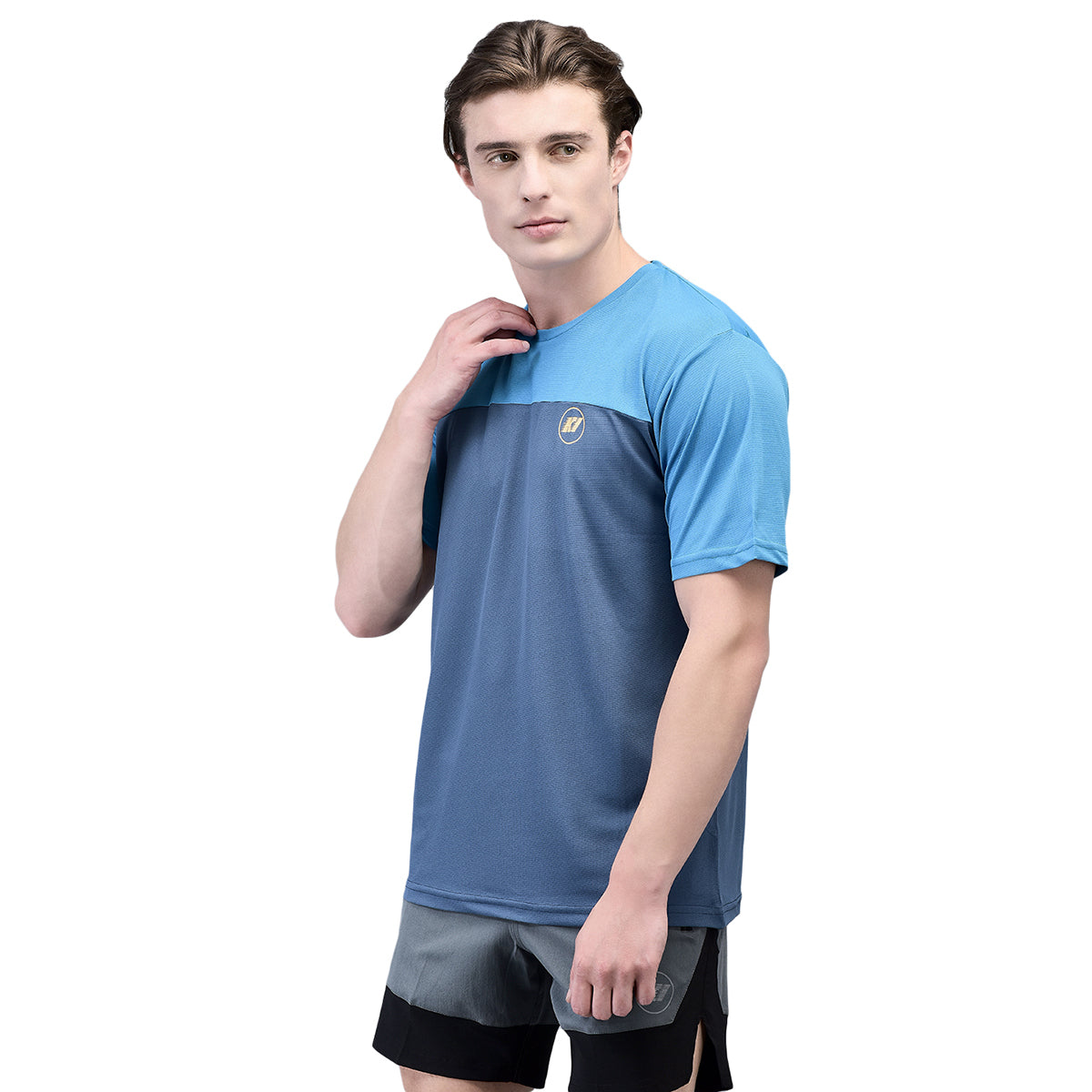 KI Dry Airforce Blue Active Wear T-Shirts - Performance Gear for Gym Enthusiasts and Outdoor Athletes - KI Sports