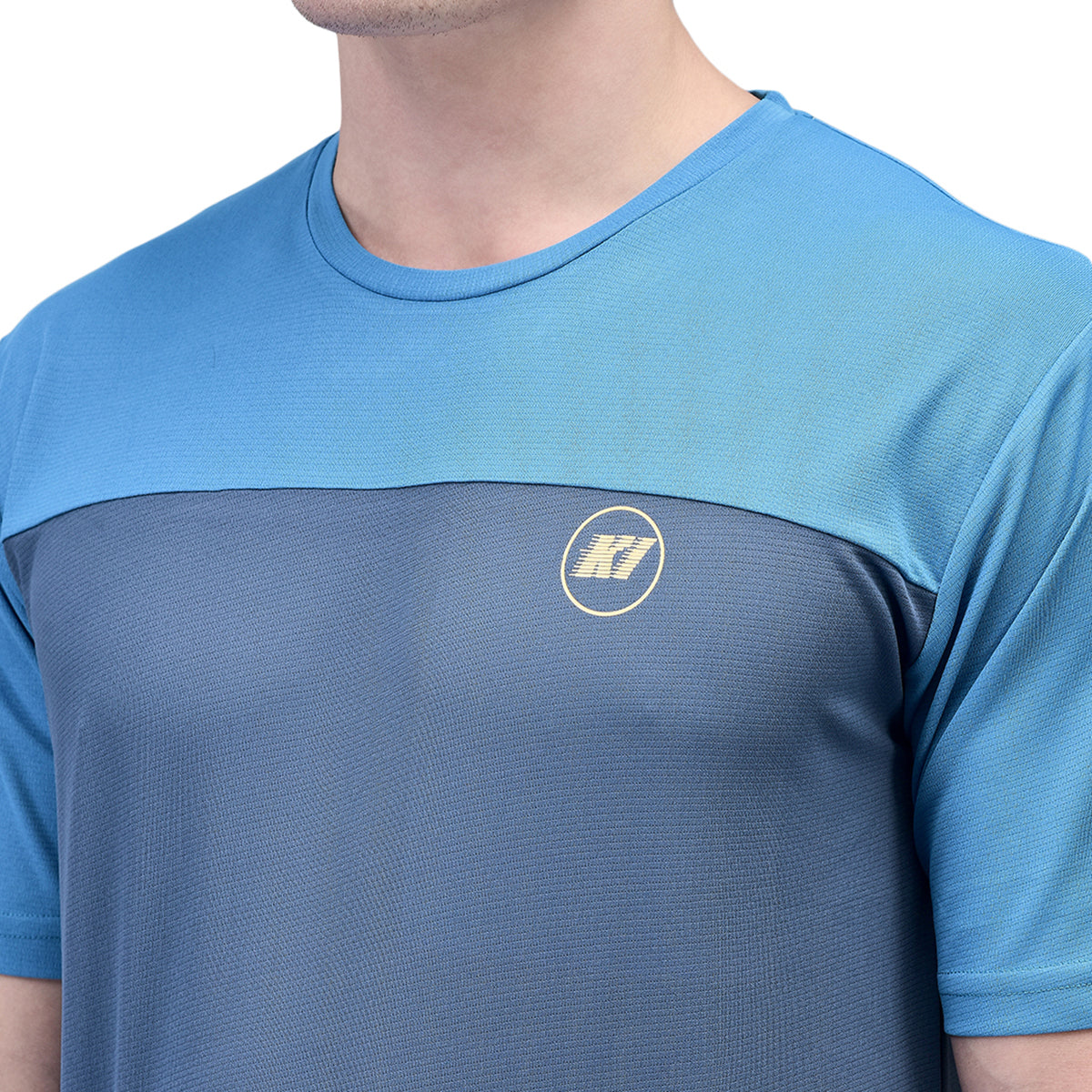 KI Dry Airforce Blue Active Wear T-Shirts - Performance Gear for Gym Enthusiasts and Outdoor Athletes - KI Sports