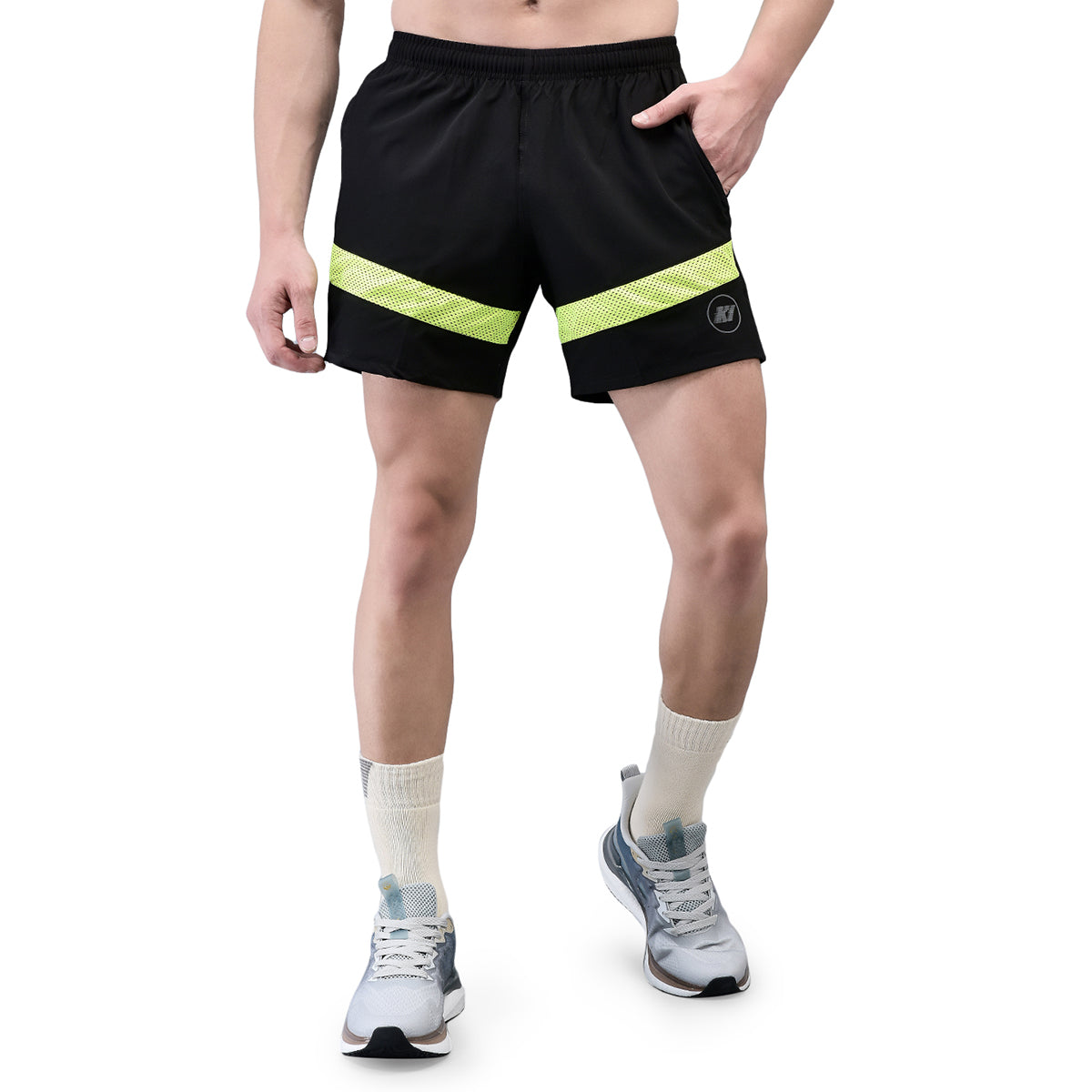 KI Elite Black Neon Training Shorts - Performance Gear for Professional Athletes - KI Sports