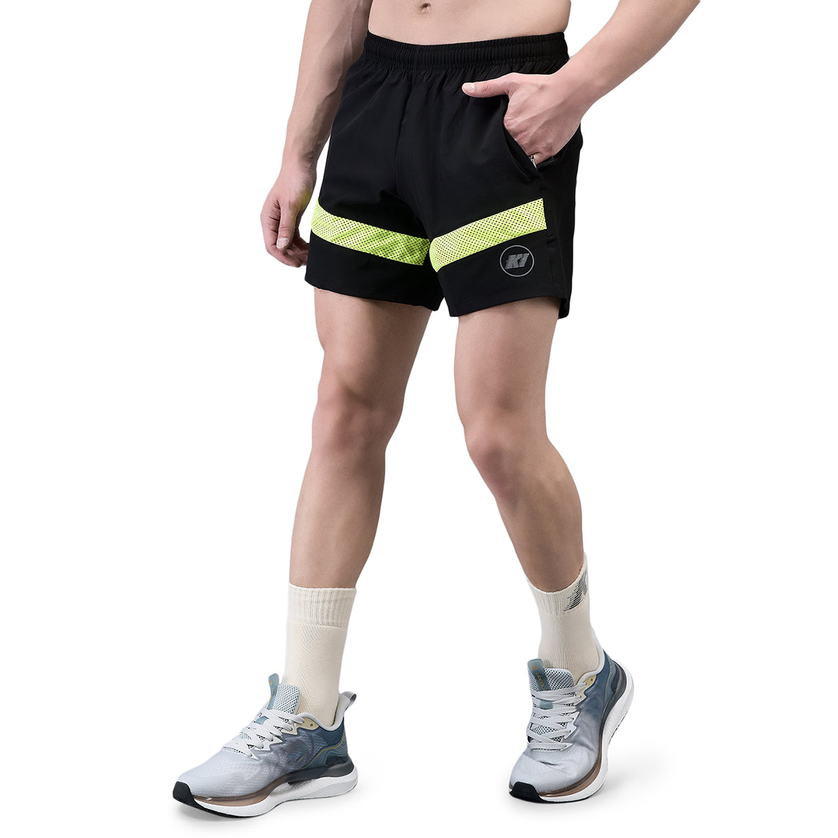 KI Elite Black Neon Training Shorts - Performance Gear for Professional Athletes - KI Sports