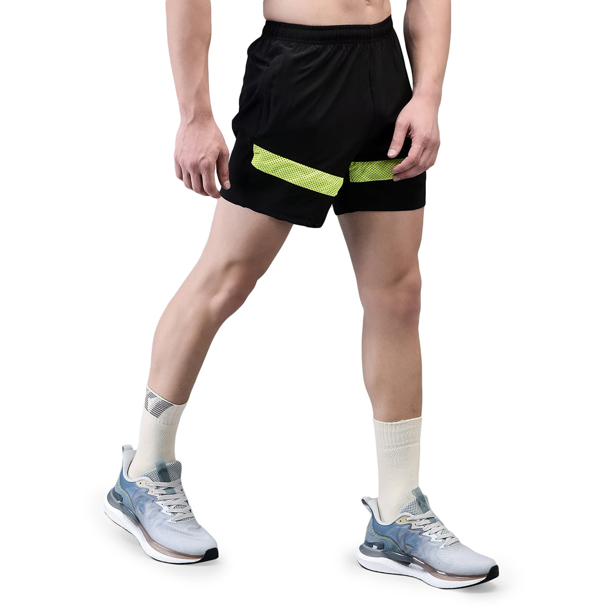 KI Elite Black Neon Training Shorts - Performance Gear for Professional Athletes - KI Sports