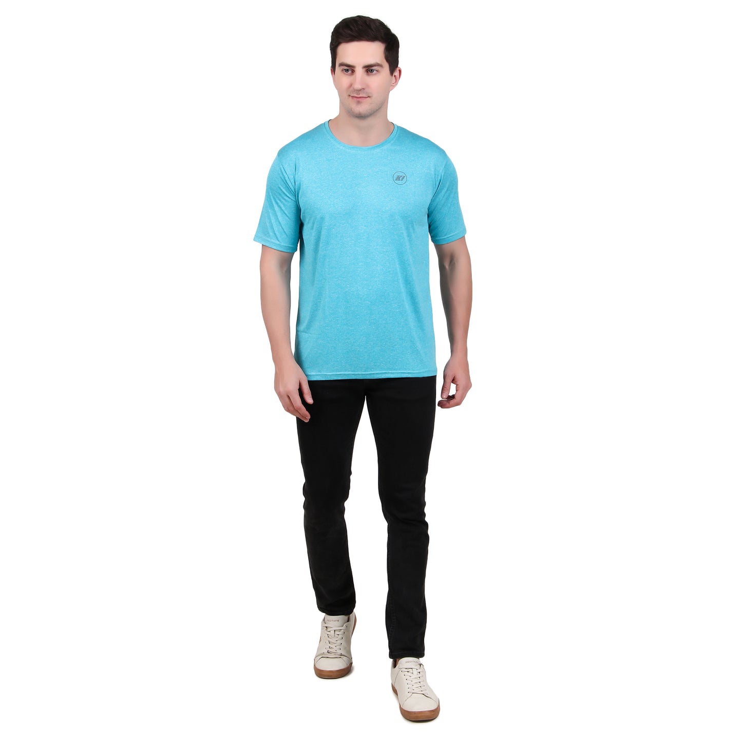 KI Activewear Sky Blue Men's Performance T-Shirt - Lightweight, Breathable, and Stylish - KI Sports