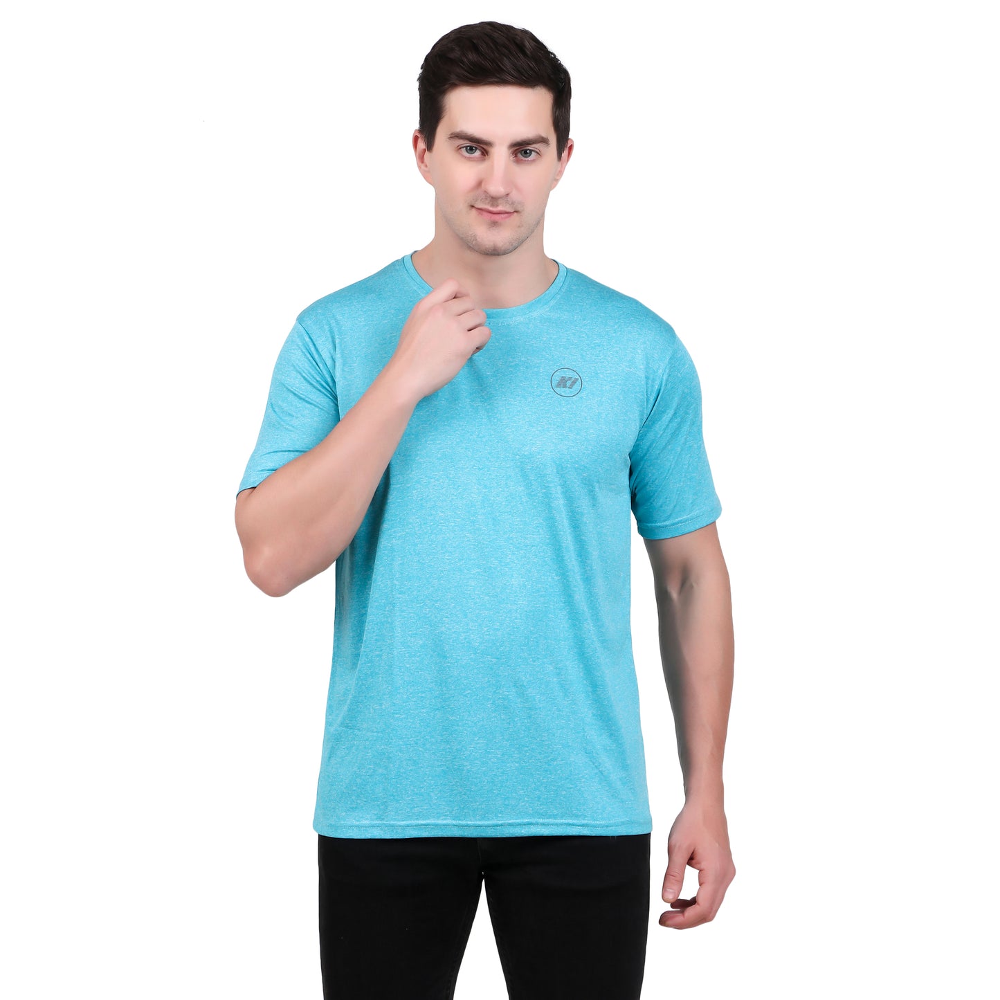 KI Activewear Sky Blue Men's Performance T-Shirt - Lightweight, Breathable, and Stylish - KI Sports