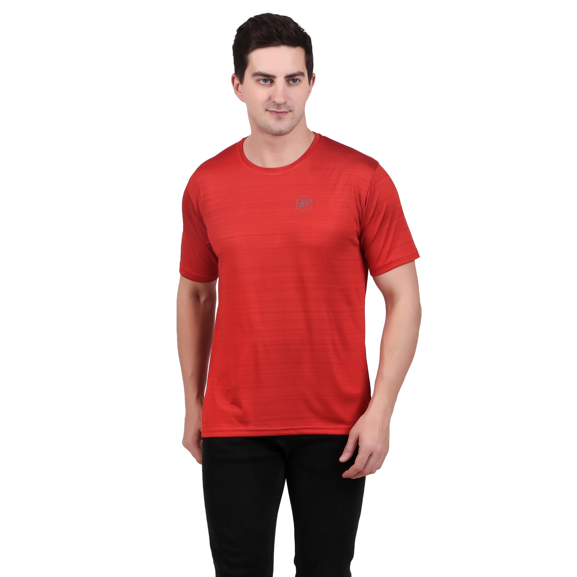 KI Activewear Red Men's Performance T-Shirt - Lightweight, Breathable, and Stylish - KI Sports