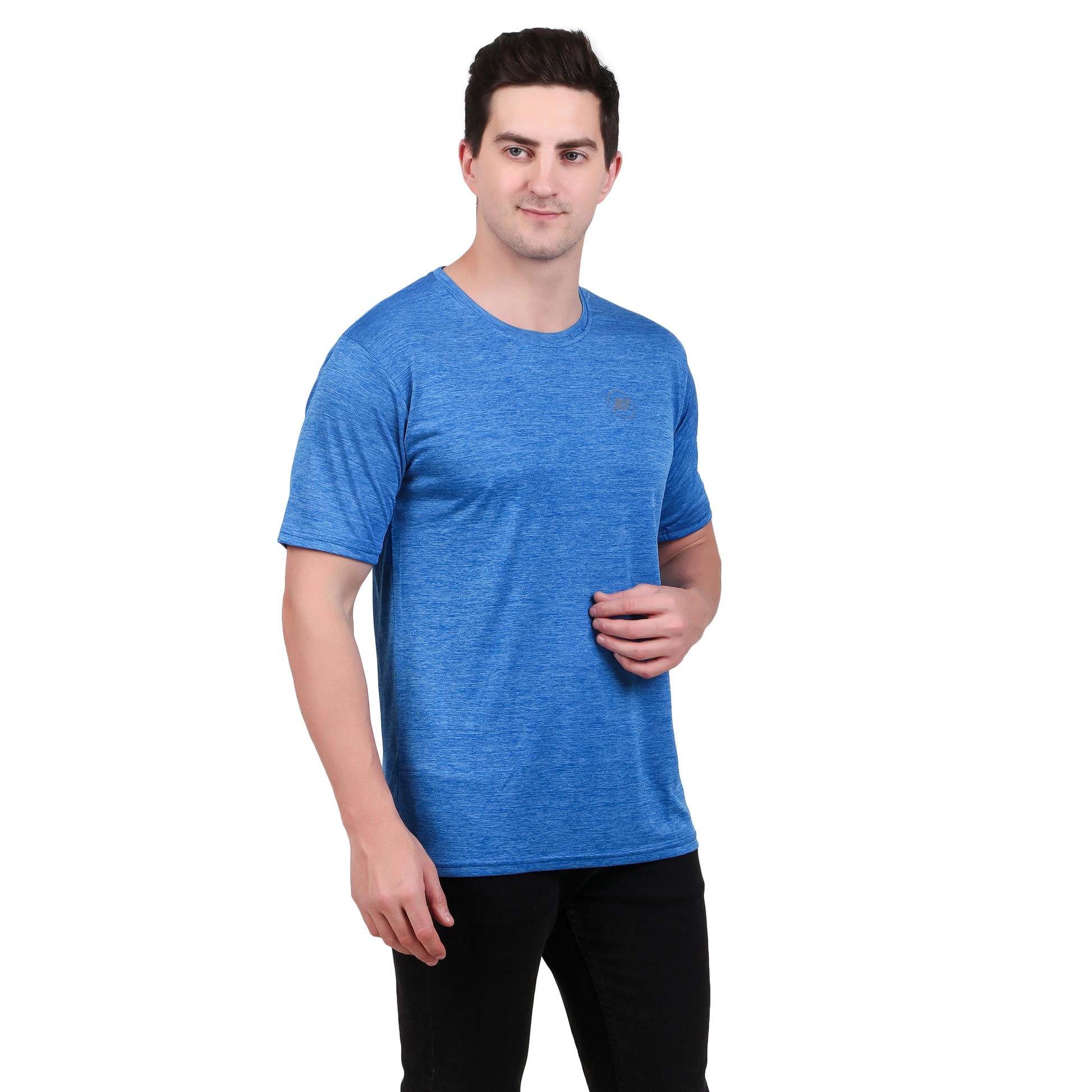 KI Activewear Dark Blue Men's Performance T-Shirt - Lightweight, Breathable, and Stylish - KI Sports