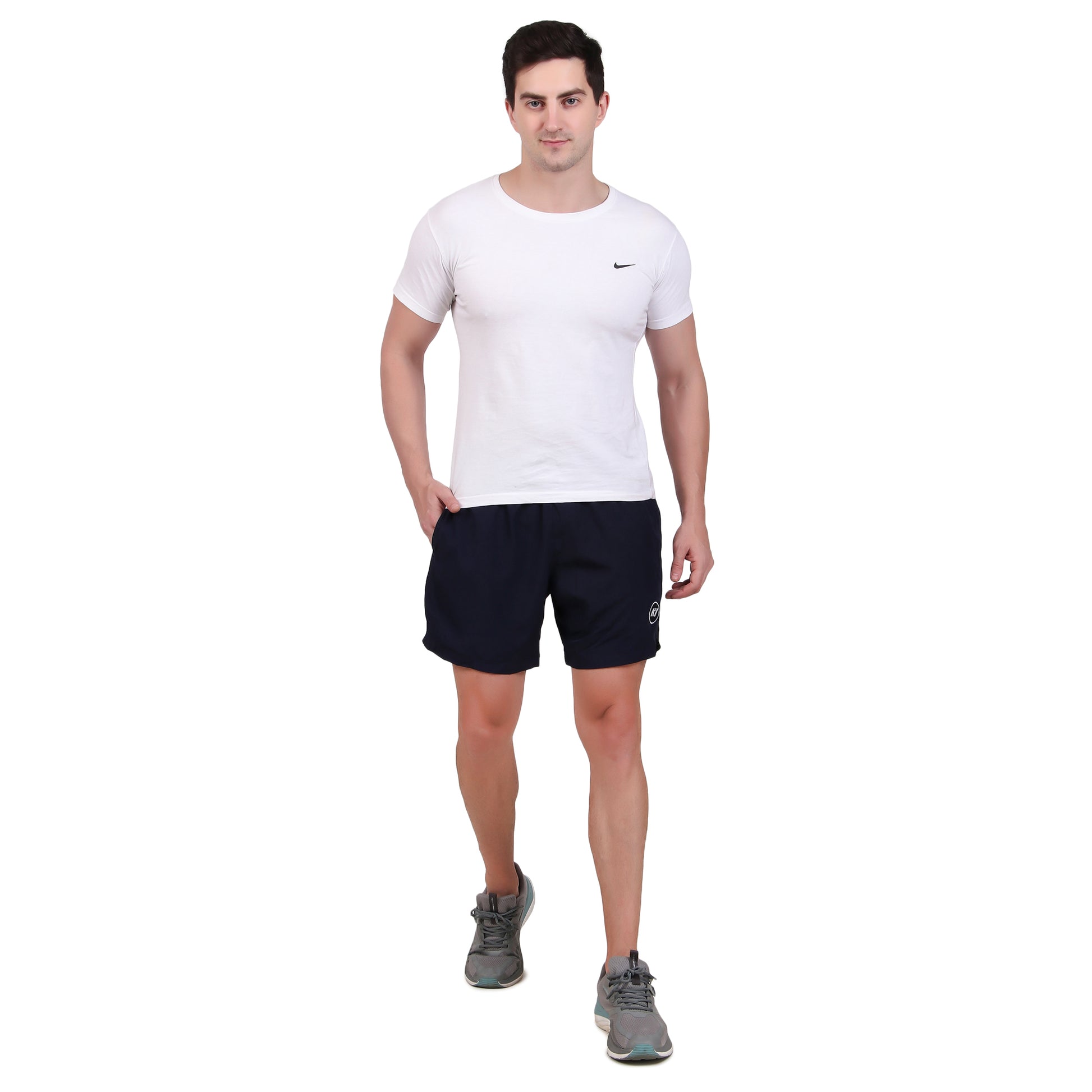 KI Navy Training Shorts With Running Supporter - Versatile Comfort for Active Lifestyles - KI Sports