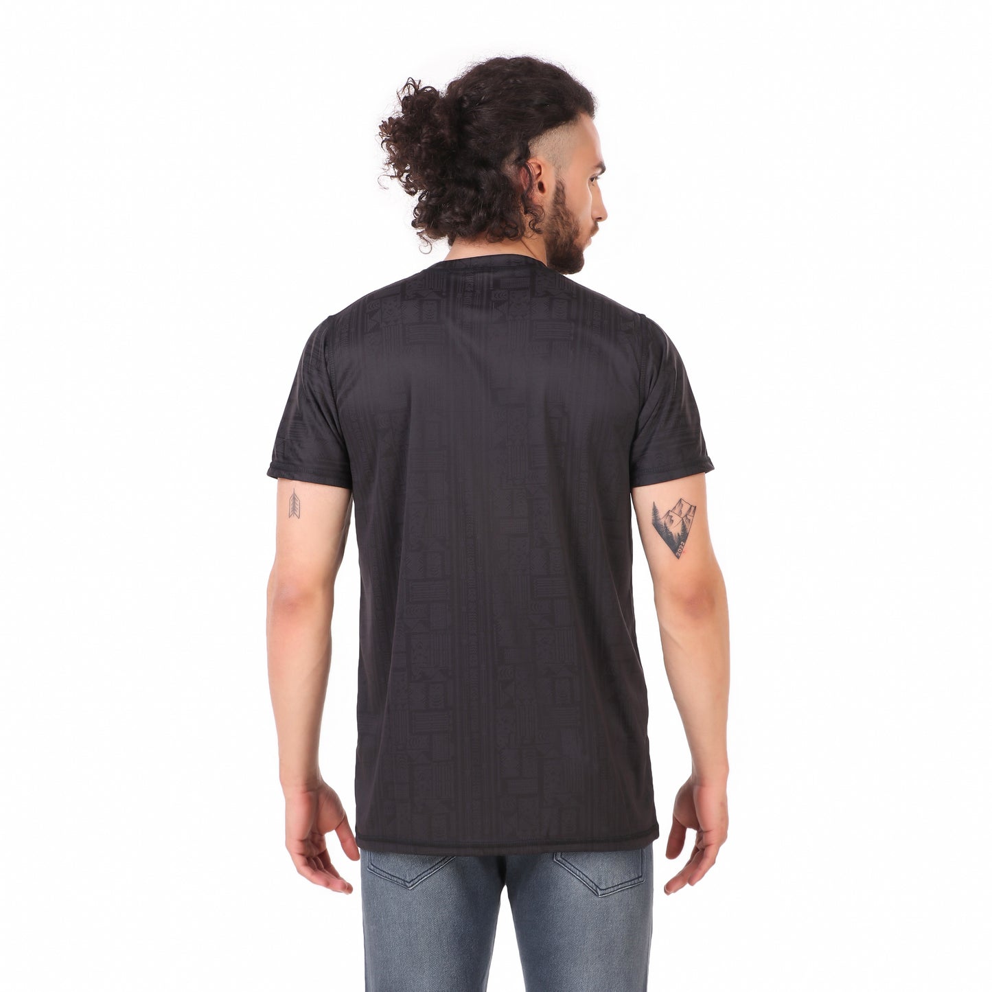 Drifit TShirt Black Melange - KI Sports