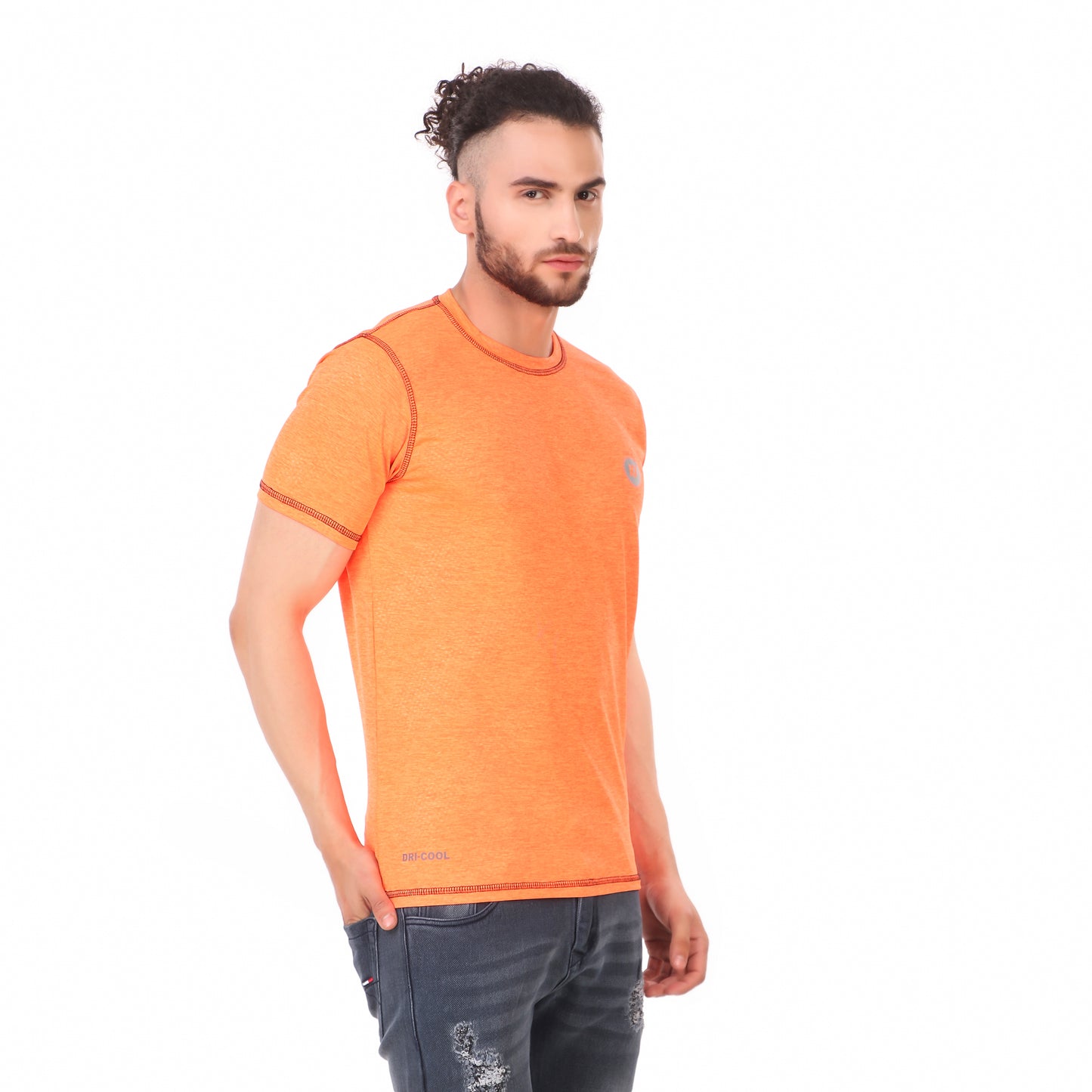 Drifit TShirt Orange Melange - KI Sports