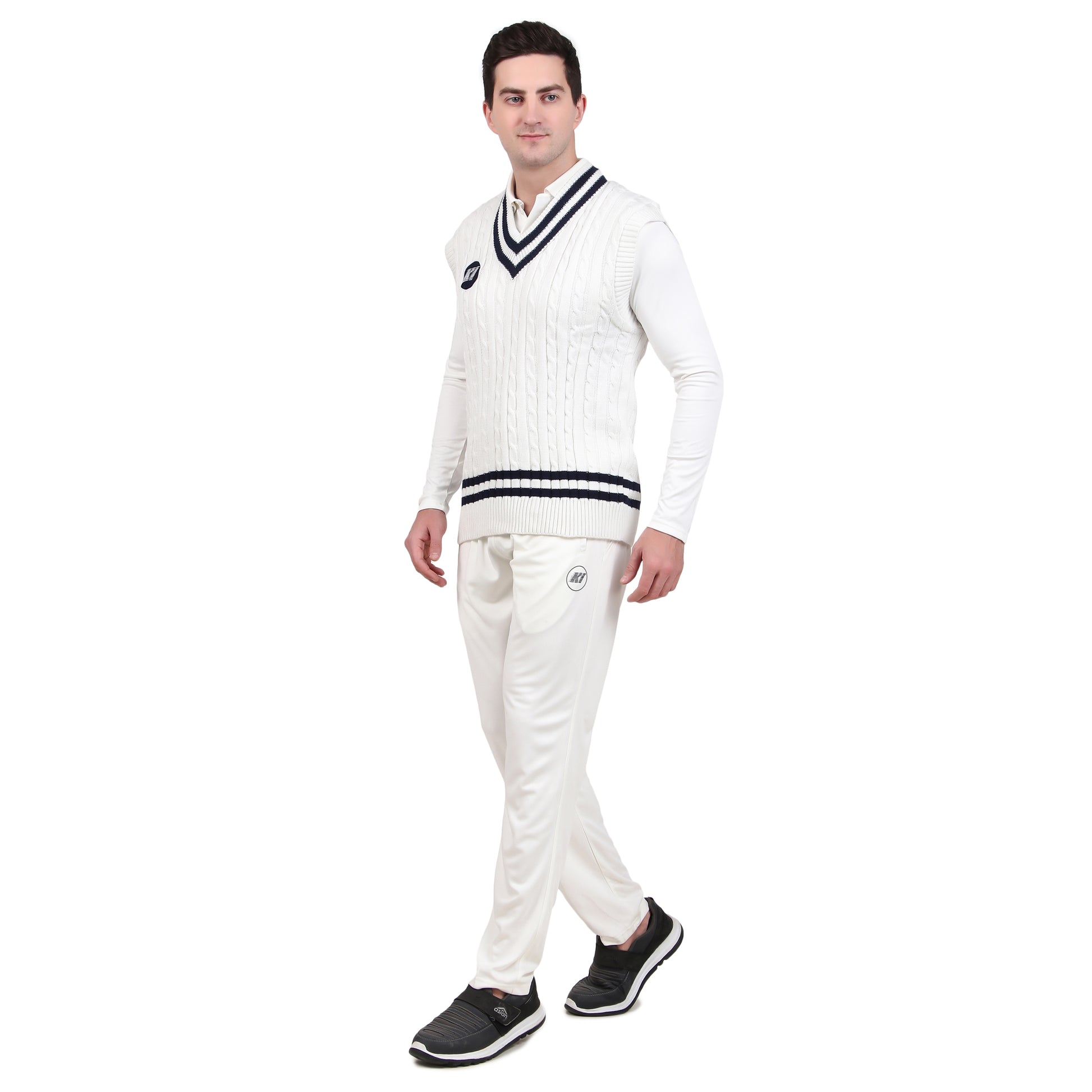 KI Professional Half Sleeve Cricket Sweater - Performance Gear for Winter Matches - KI Sports